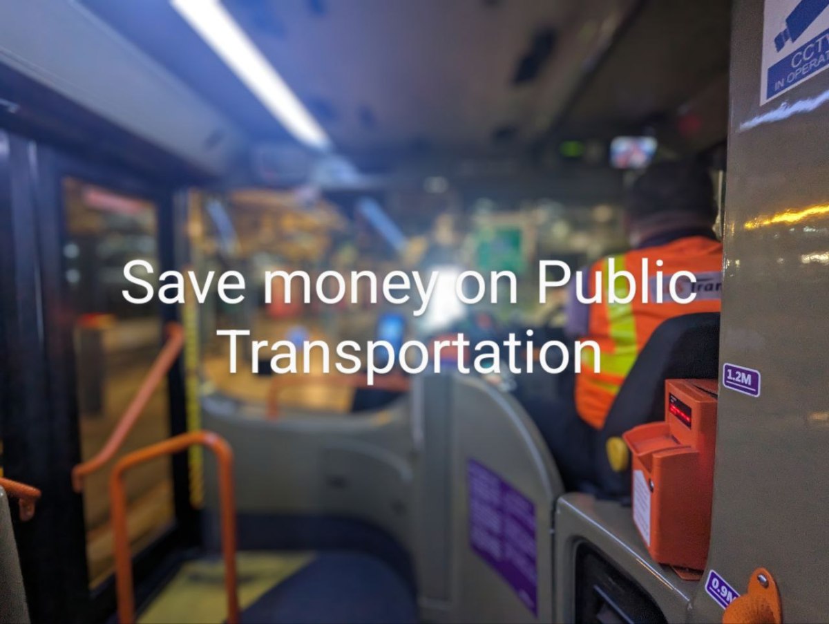 Ways to save money on public transportation